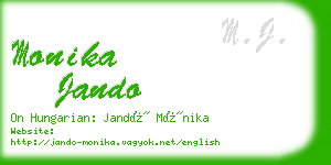 monika jando business card